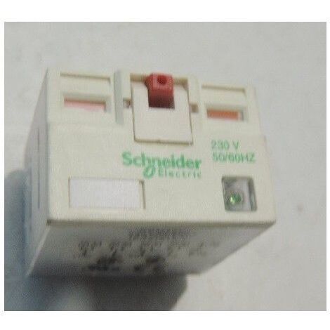 Relais POTENC +LED 15A 230VAC avec 4 contacts et signalisation LED. (1/2)