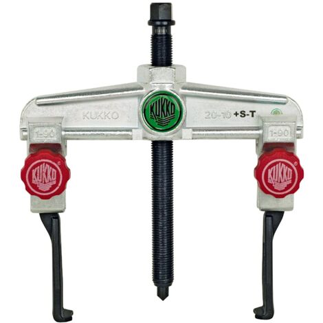 KUKKO 20-3+S - Extracteur de roulement universel à 2 griffes pour espaces étroits avec réglage rapide (250x200 mm) (1/2)