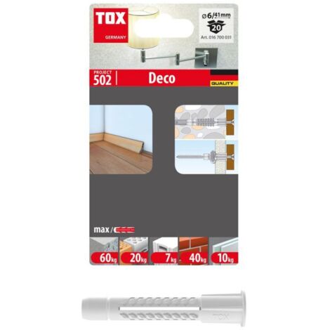 4AS-K DECO Bouchons universels, 6 x 41 mm, BLISTER de 20 unités.