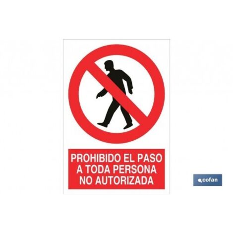 SeÑal adhesivo 210x148mm.