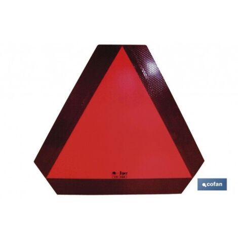 Placa v-5 para vehiculos lentos