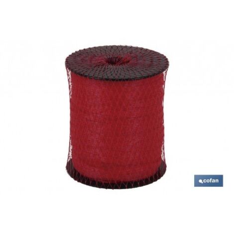 Rollo malla tubular universal 100 25m rojo