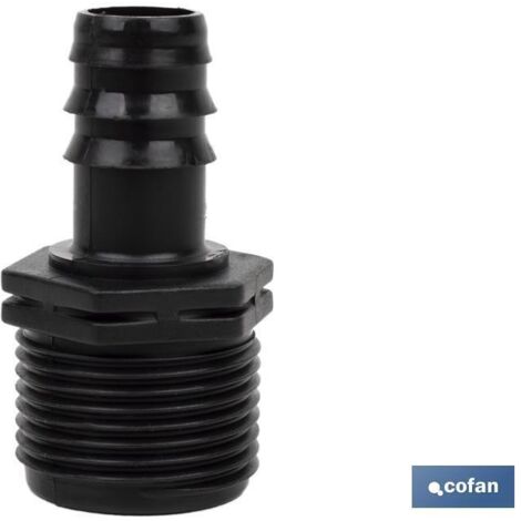 Raccord d'accouplement mixte pour arrosage par goutte à goutte ou aspersion de filetage 3/4