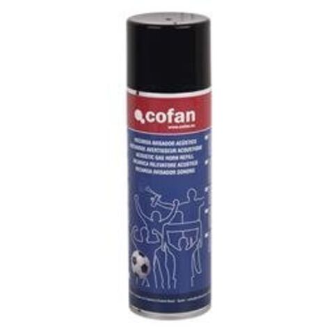 Recharge pour klaxon avertisseur acoustique de 300 ml . Idéal pour les événements sportifs ou la signalisation acoustique