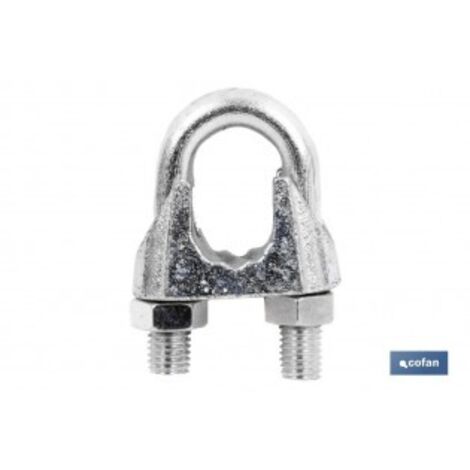 Sujetacables din-741 zincado m-8