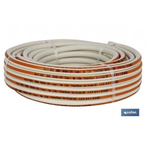 Rouleau de Tuyau de Gaz Butane Flexible  Utilisation spécifique pour Portugal  Dimensions: 8 mm x 25 m
