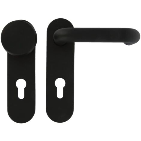 POIGNÉE 3PB72+BOUTON ACIER POL NOIR (S) - AMIG (1/5)