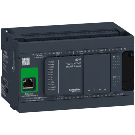 Unité centrale Schneider Electric, série Modicon M241, 14 entrées , 10 sorties , Transistor ( Prix pour 1 ) (1/5)