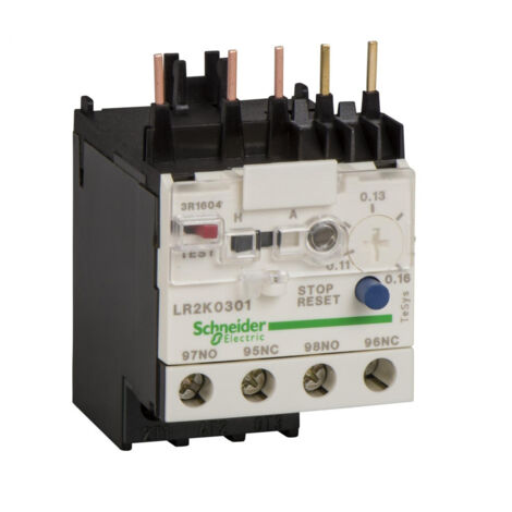 Relais de surcharge thermique Schneider Electric LR2K, 1 NO + 1 NF, 16 A, 250 V c.c., 690 V c.a., Vin 250 V c.c., 690 V ( Prix pour 1 ) (1/2)