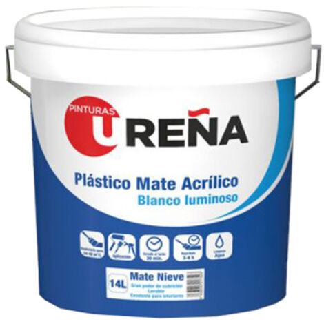 Pot de 5 kg de peinture plastique blanche int-ext Luna Ureña (1/2)