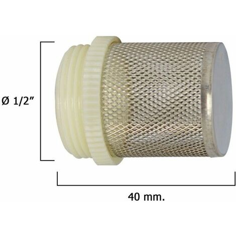 Filtre en acier inoxydable pour clapet anti-retour 1/2