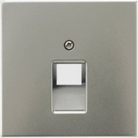 Cache pour prise téléphonique ou de données RJ11-RJ45 BLANC JUNG LS 969-1 UA WW (1/2)