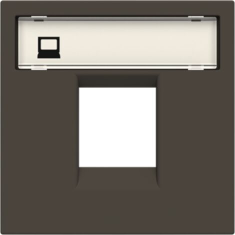 Zenit Enjoliveur 2 Modules Pour Prise Rj45 Anthracite 2CLA221810N1801 ABB N2218.1AN