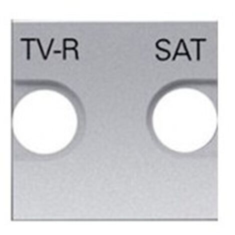 Cache de prise TV - SAT SILVER Niessen Zenit N2250.1 PL