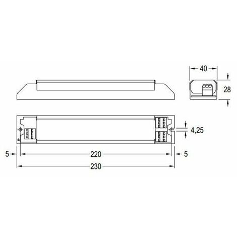 Ballast électronique Pour Lampes Fluorescentes T4 8W-16W 220V - Pour Phares Et éclairages Droites T4 - Modèle AYZ-01, Stabilise Le Courant - 7