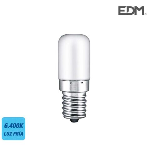 Ampoule LED EDM Chaudron Tubulaire E14 1,8W 130lm 6400K Lumière Froide Ø1,8x4,8cm (1/4)