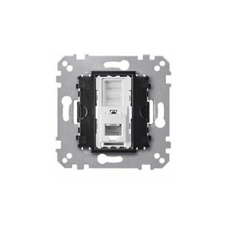 Prise Téléphonique Schneider 8 Contacts - ALB45366 - Blanc - Neuve