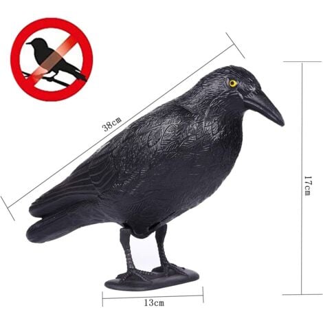 Corbeau anti-oiseaux 36x13x18cm