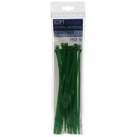 380x4.8mm brides vertes emballées (sac 25 pcs.) (1/3)