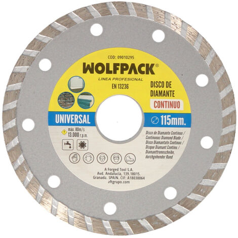 Disque diamant continu Wolfpack 115 mm. (1/4)