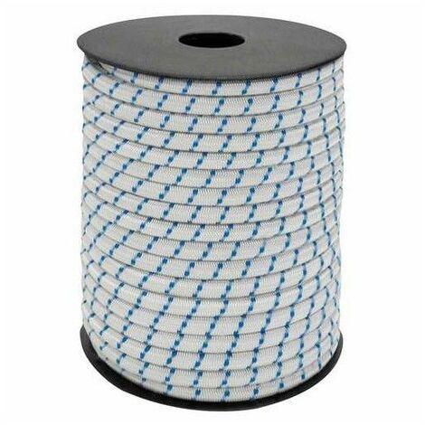 Corde élastique 6 mm Rouleau 100m, BLEU