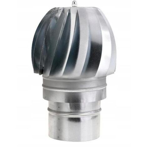 Chapeau extracteur galvanisé pour poêle 120 mm.