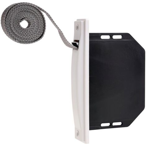 Wolfpack – Enrouleur manuel pour volet roulant – Mini ruban de sélection aveugle blanc 18 mm – Encastré sans pivots – Distance entre vis 153,5 cm (1/5)