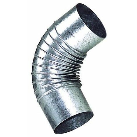 Wolfpack – Coude poêle acier galvanisé 120 mm 90° – Raccord fumisterie pour conduits de fumée – Température max 400 ºC