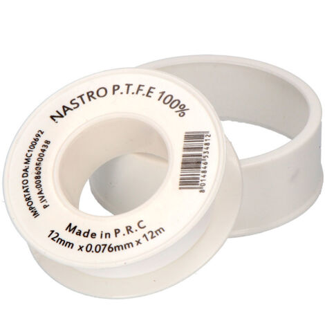 Ruban Téflon 12 mm x 12 m 76 microns (1/2)