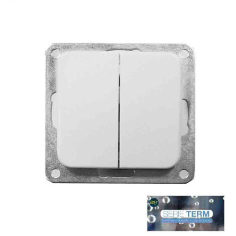 Interrupteur double encastrable Terme série EDM Blister (1/3)
