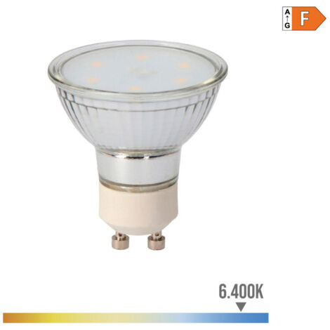 Ampoule LED EDM Verre Dichroïque GU10 5W 400lm 6400K Lumière Froide Ø5x5,5cm (1/3)