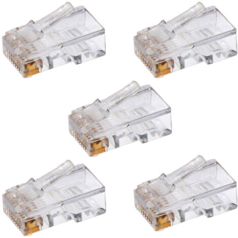 Prise téléphonique 8 voies adsl emballé cat.5 (5 unités) (1/3)