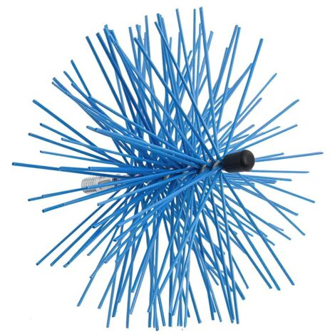 Wolfpack – Brosse de ramonage nylon 150 mm – Pour tubes de poêles à bois et cheminées – Nettoyage efficace – Axe en métal (1/2)