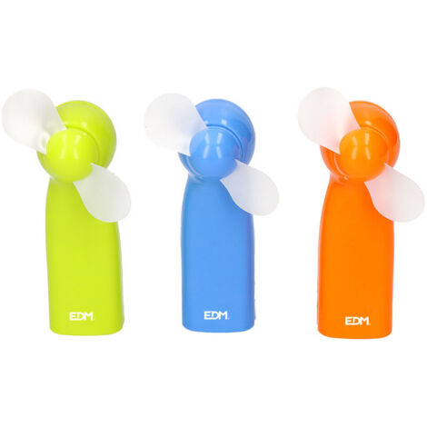 Ventilateur à batterie Funny Colors 2xaa non inclus EDM Colors modèles assortis (1/3)