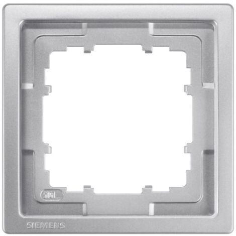 Cadre 1 éléments Siemens Delta Style METALLIC PLATINUM 5TG13211 (1/3)