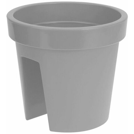 Pot d'injection gris pour balcons Ø28cm