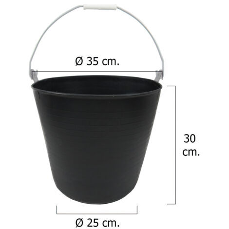 SEAU PLASTIQUE ROUGE 11 LITRES Anse 5,3mm