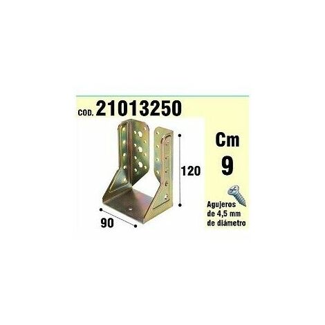 Wolfpack – Support pour ailes intérieures en bois bichromaté 90 mm – Métal traité contre corrosion – Pour charpente bois dur – Fixation robuste