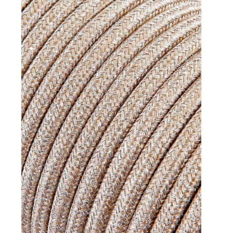 Câble Cordon Tubulaire 2x0.75mm C15 Beige 5m (1/5)