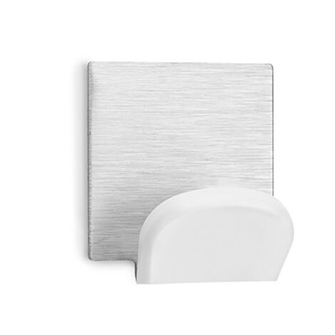 Cintre adhésif blanc avec base en acier inoxydable 2078-2-000 Blister 2 unités INOFIX (1/3)
