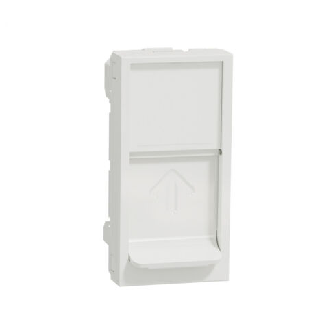 Connecteur RJ45 blanc étroit compatible avec Schneider Keystone NU946018 (1/4)