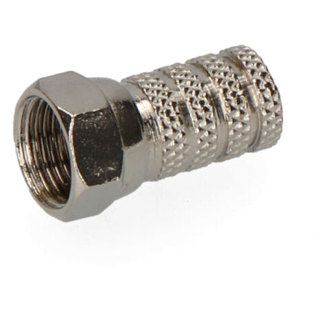 Connecteur "f" parabolique métallique. emballage de qualité supérieure (1/3)