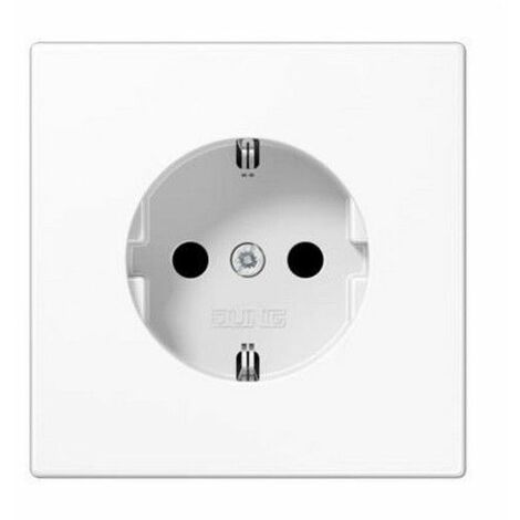 Socle prise Schuko 16A 250V blanc JUNG LS1521KIWW