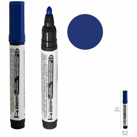 Marqueur permanent professionnel bleu (1/3)