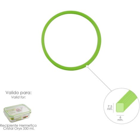 ORYX Anneau en silicone pour récipient hermétique rectangulaire en verre 330 ml. (1/2)