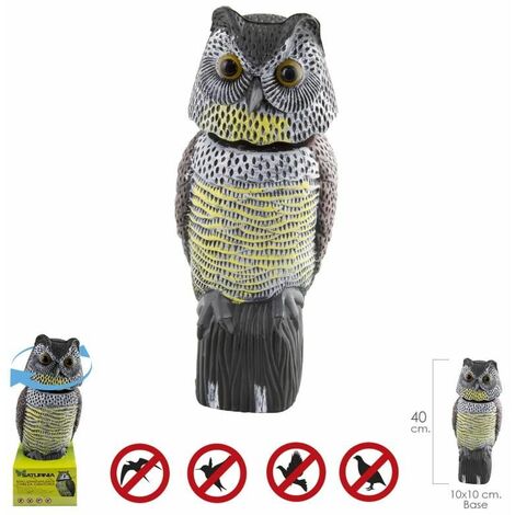Effaroucheur Hibou/Oiseaux Avec Tête Rotative 40 cm. (1/3)