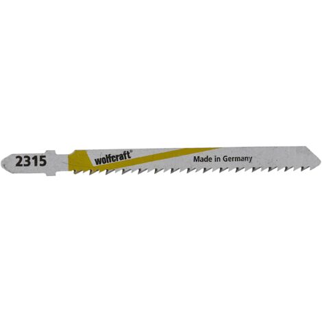 Wolfcraft Lames de scie sauteuse T-Shank/HSS 75 mm (Pack 2) (2315000) (1/5)