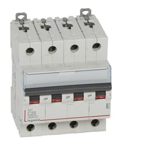 Disjoncteur DX3 6/10kA-C 4P 25A