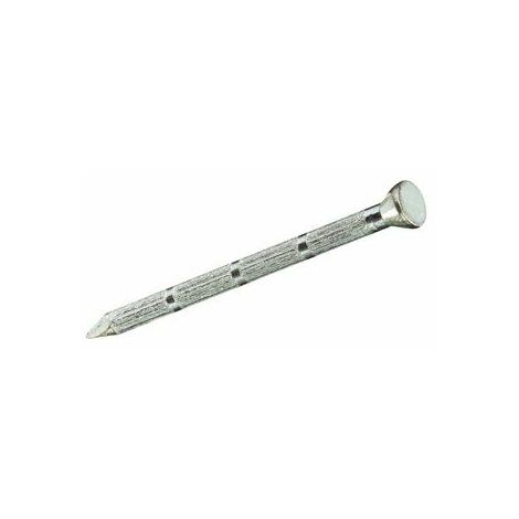 Boîte de 10 unités de clou à tête plate cannelée en acier 4,5x60mm Fadix