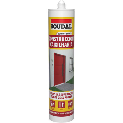 SOUDAL Silicone de construction neutre blanc 290ml 115786 (1/3)
